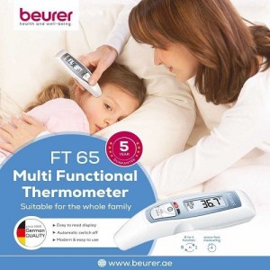 تب سنج دیجیتال تماسی پیشانی و گوش بیورر FT65