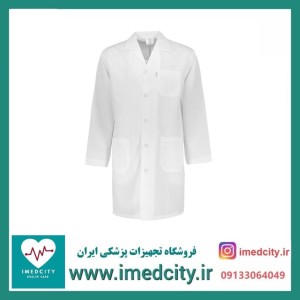 روپوش پزشکی مردانه کیمیا مدل ترگال ساده