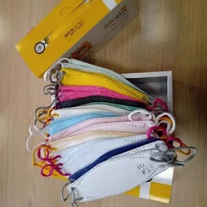 ماسک تنفسی کودک دکتر فست مدل 3 بعدی 5 لایه رنگارنگFAST-KF94 جعبه 24 عددی