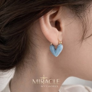 گوشواره قلب آبی