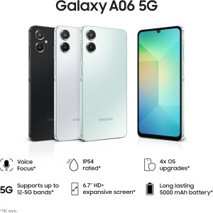 گوشی سامسونگGalaxy A06   5Gدو سیم کارت 128 گیگابایت و رم 4 گیگابایت (نقدی)