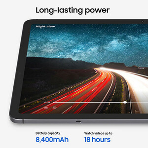تبلت ۱۱ اینچ سامسونگ مدل Galaxy Tab S11 ظرفیت 256 گیگابایت و رم 12 گیگابایت، قابلیت پشتیبانی از سیم کارت، رزولوشن دوربین ۱۳ مگاپیکسل، پشتیبانی از قلم و کیبورد