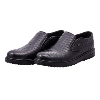 کفش طبی مردانه جی اف اس کد 704D کشی رنگ مشکی