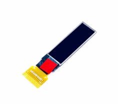 نمایشگر OLED تک رنگ سفید 0.42 اینچ دارای ارتباط IIC/SPI و چیپ درایور SSD1306 با کابل فلت 16 پین