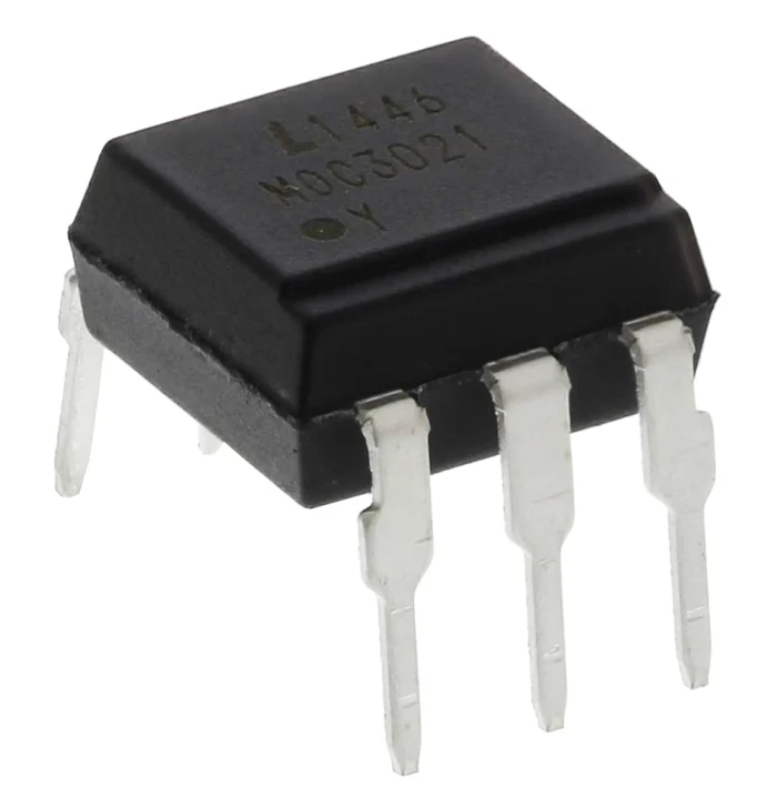 تراشه اپتوکوپلر MOC3021  پکیج DIP (اپتو ترایاک)