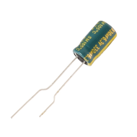 خازن الکترولیتی 330uf-6.3v ژاپنی مارک RUBYCON