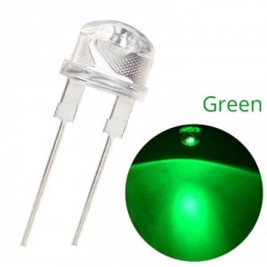 LED کلاهی سبز 5mm بسته 1000 عددی