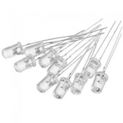 LED 5mm قرمز شیشه ای  پایه بلند بسته 1000 عددی
