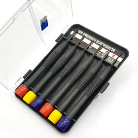ست پیچ گوشتی ساعتی 6 عددی سانتوس مدل ST-2061B با سری چرخان