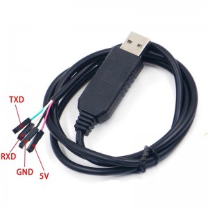 کابل مبدل usb به سریال TTL مدل PL2303HX مشکی