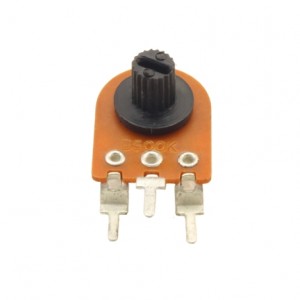 پتانسیومتر فیبری فلزی 500k اهم ایستاده مدل TRV-161