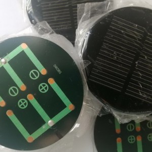 صفحه خورشیدی  گرد 2.5v,200mA  با قطر 80mm