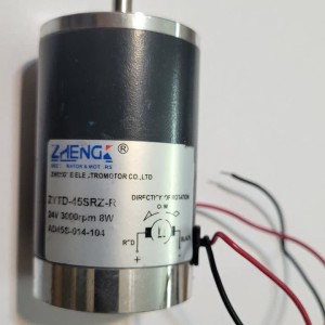  موتور دی سی  ZYTD-45SRZ_R 3000RPM 24v