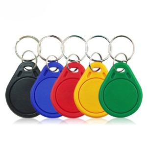 تگ  TAG RFID جا سوئیچی ( IC KEY) فرکانس  13.56MHZ ضد آب زرد رنگ