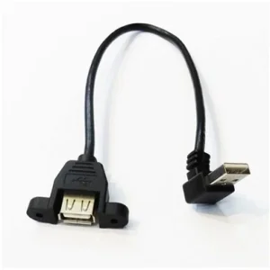 کابل افزایش طول USB پنلی سری نر 90 درجه طول 50cm