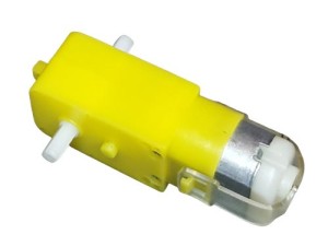 آرمیچر گیربکس پلاستیکی زرد دو شفت مدل 1B120  80 RPM