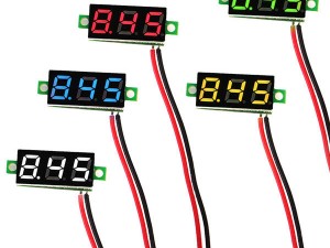 ماژول ولت متر دیجیتالی 3 رقمی 3 سیم سبز   Seg Volt Meter 0.36 Green 7