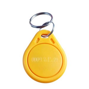 تگ RFID 125KHZ زرد مدل جاسوئیچی