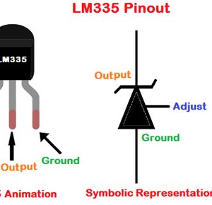 سنسور دما LM335Z اورجینال