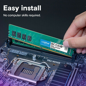 خرید رم دسکتاپ کروشیال DDR4 تک کاناله 8 گیگابایت 3200 مگاهرتز CL22 U-DIMM ولتاژ 1.2 ولت مدل PC4-25600