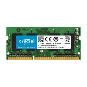 رم لپ تاپ کروشیال مدل PC3L 12800MHz باس 1600ظرفیت 8 گیگابایت