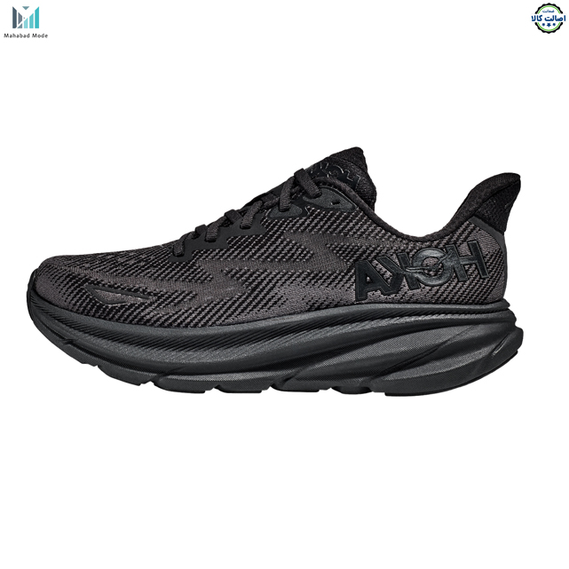 کفش هوکا کلیفتون 9 مشکی مدل Hoka One One Clifton 9 1132210 BBLC Wide (2E) سایز 42، 46