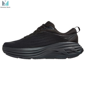 کفش هوکا باندی 8 مشکی مدل Hoka Bondi 8 wide 1127954 BBLC سایز 40