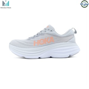 کفش هوکا باندی 8 طوسی مدل HOKA Bondi 8 1127952 HMLR سایز40