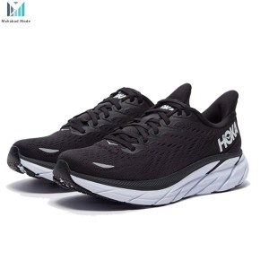 کفش هوکا کلیفتون 8 مشکی سفید مدل HOKA ONE ONE CLIFTON 8 1119394 BWHT سایز 40