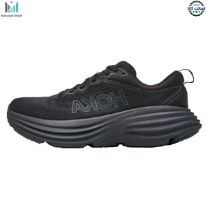 کفش هوکا باندی 8 ایکس واید مشکی مدل Hoka Bondi 8 X-WIDE 1127955 BBLC سایز 44