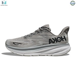 کفش هوکا کلیفتون 9 طوسی مدل HOKA Clifton 9 WIDE - 1132210-HMBC سایز 42