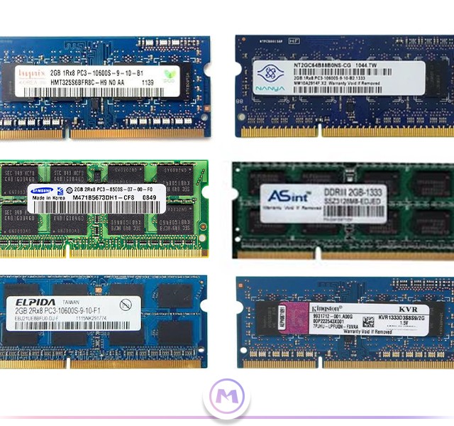 خرید رم 2 گیگ لپ تاپ DDR3 (pc3) اورجینال و تست شده