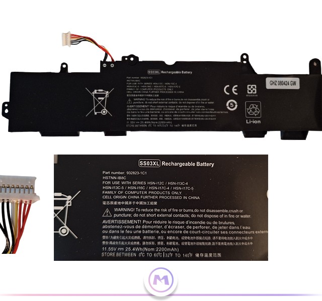 باتری لپ تاپ HP EliteBook 745 / 830 / 840 | پارت نامبر SS03XL