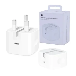 شارژر دیواری آیفون ۱۷ مدل ۴۰ وات Dynamic Power Adapter - اصل هنگ کنگ