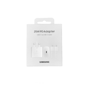 شارژر دیواری سامسونگ 25 وات مدل EP-TA800 به همراه کابل دو سر تایپ سی