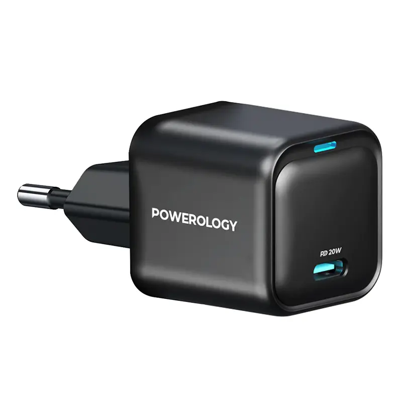 شارژر دیواری گان 20 واتی پاورولوژی مدل Powerology PWCUQC015