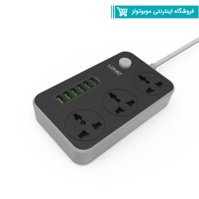 سه راهی برق و شارژر الدینیو LDNIO SC3604 اصلی