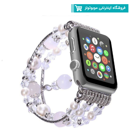 بند ساعت مچی اپل واچ اکسسوری مدل  Pearl سایز 42