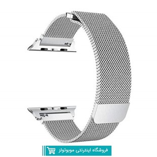 بند فلزی Millanese اپل واچ مناسب برای 38-40-42-44 ميلي متري رنگ نقره ای