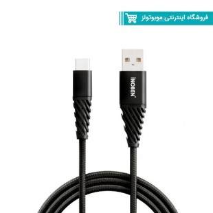 کابل کنفی USB به Type_C آینوبن مشکی با گارانتی مادام‌العمر هایپرسل