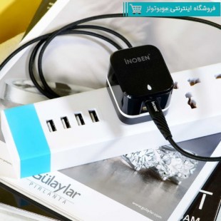 شارژر دیواری گارانتی دار آینوبن مدل W34C مشکی