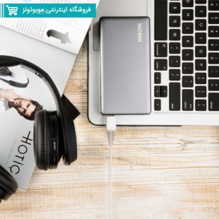 پاوربانک گارانتی دار آینوبن مدل X10 ظرفیت 10000 میلی آمپر ساعت نقره ای