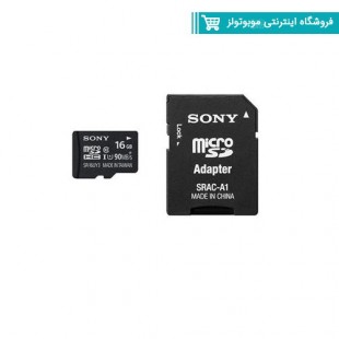 کارت حافظه SONY SR-16UYA3 Class 10 90MBps 16GB microSDHC With Adapter