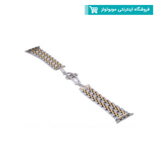 بند اپل واچ  ROLEX مناسب برای اپل واچ 42 و44 میلی متری طلایی