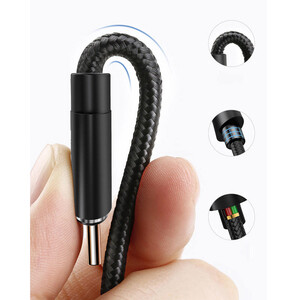 کابل تبدیل USB به microUSB / USB-C / لایتنینگ یسیدو مدل CA-60 طول 1.2 متر