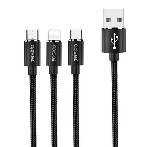 کابل 3 سر یسیدو مدل CA60 طول 1.2 متر