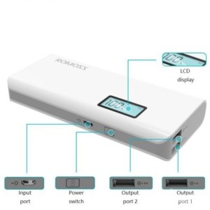 پاوربانک  10400 میلی آمپر ساعت روموس مدل PH50 Sense 4p