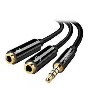 تبدیل2به 1 صدا هدست 3.5 میلی متر  مناسب لپ تاپ مدل Ugreen AV141