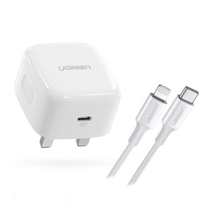 شارژر آیفون به همراه  کابل  یوگرین مدل CD137