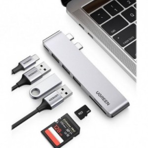 هاب 6پورت usb-c یوگرین مدل CM251-60560